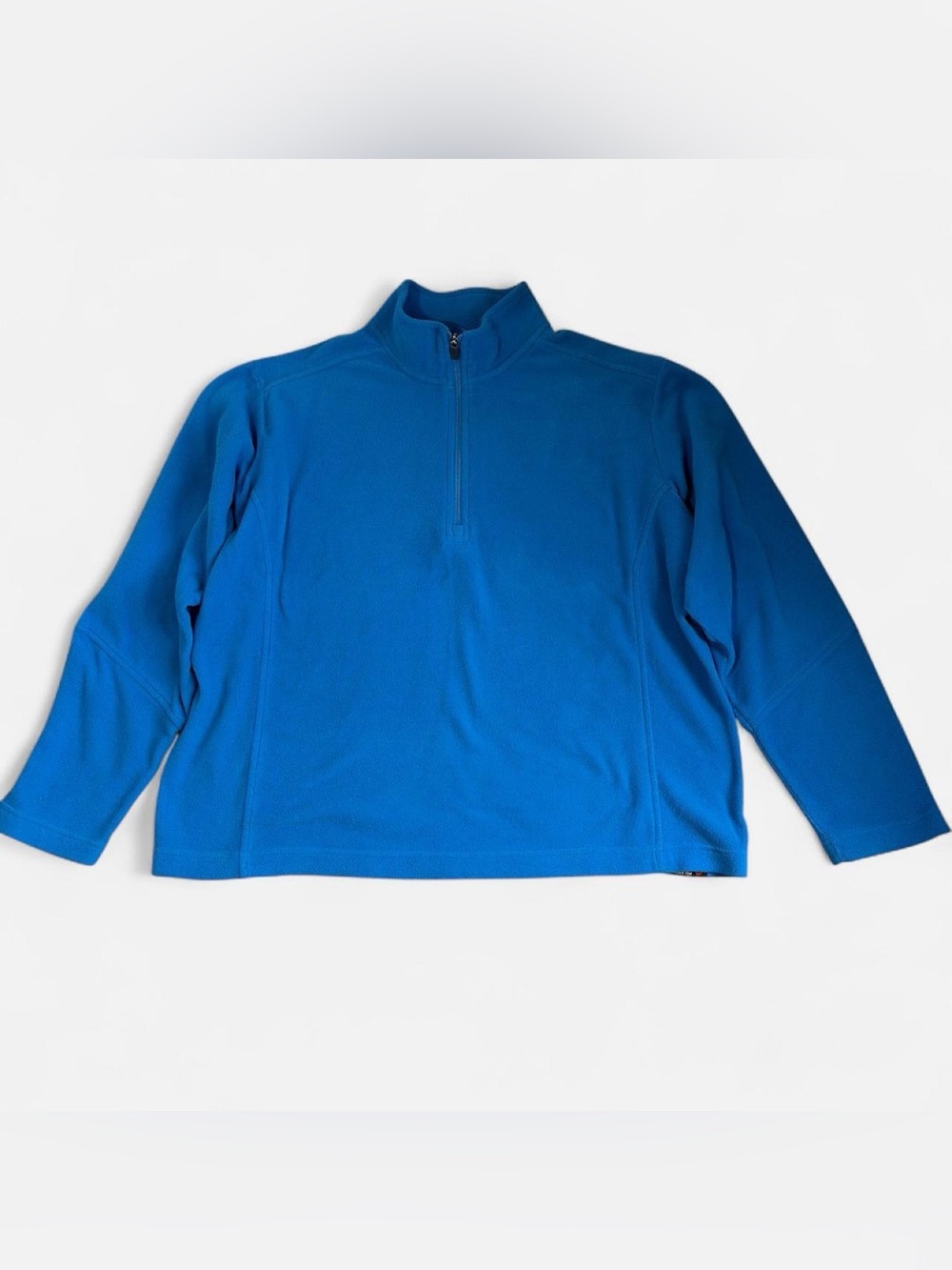 Lands' End Men's Bright Blue Quarter-Zip Performance Fleece